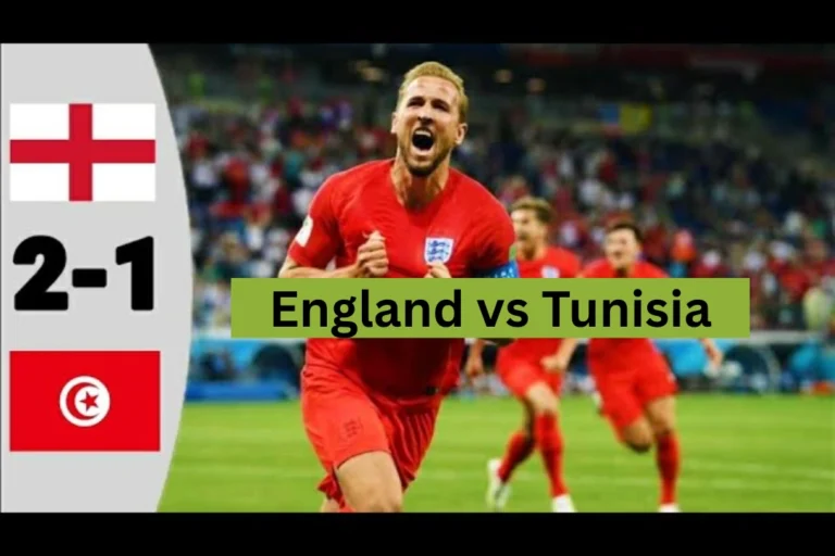 England vs Tunisia