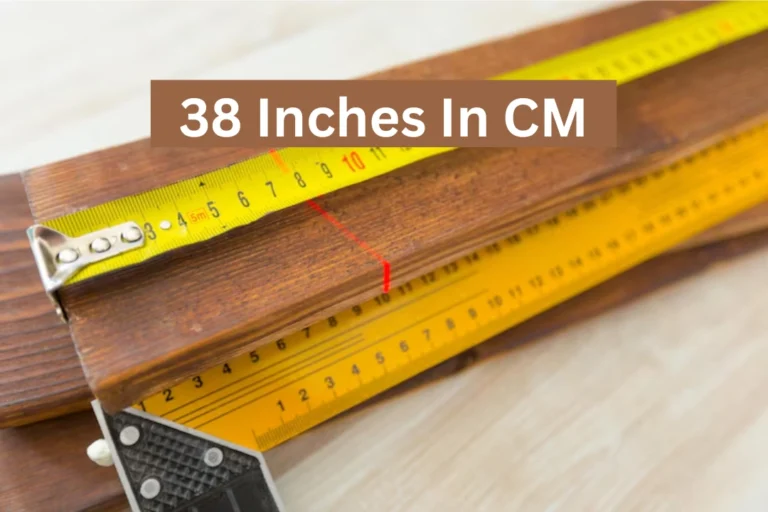 38 Inches in cm