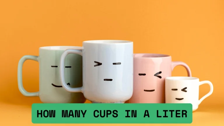 how many cups in a liter